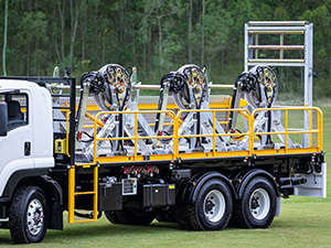 Triple Drum Stand Truck